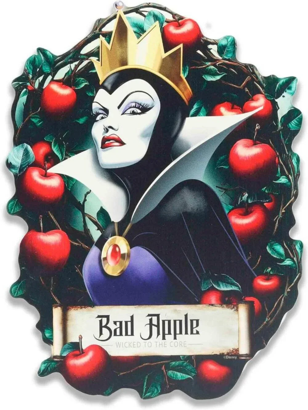 Evil Queen Bad Apple Wall Decor | Disney Villains Inspired Home Art